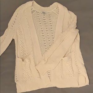Madewell cream knit cardigan